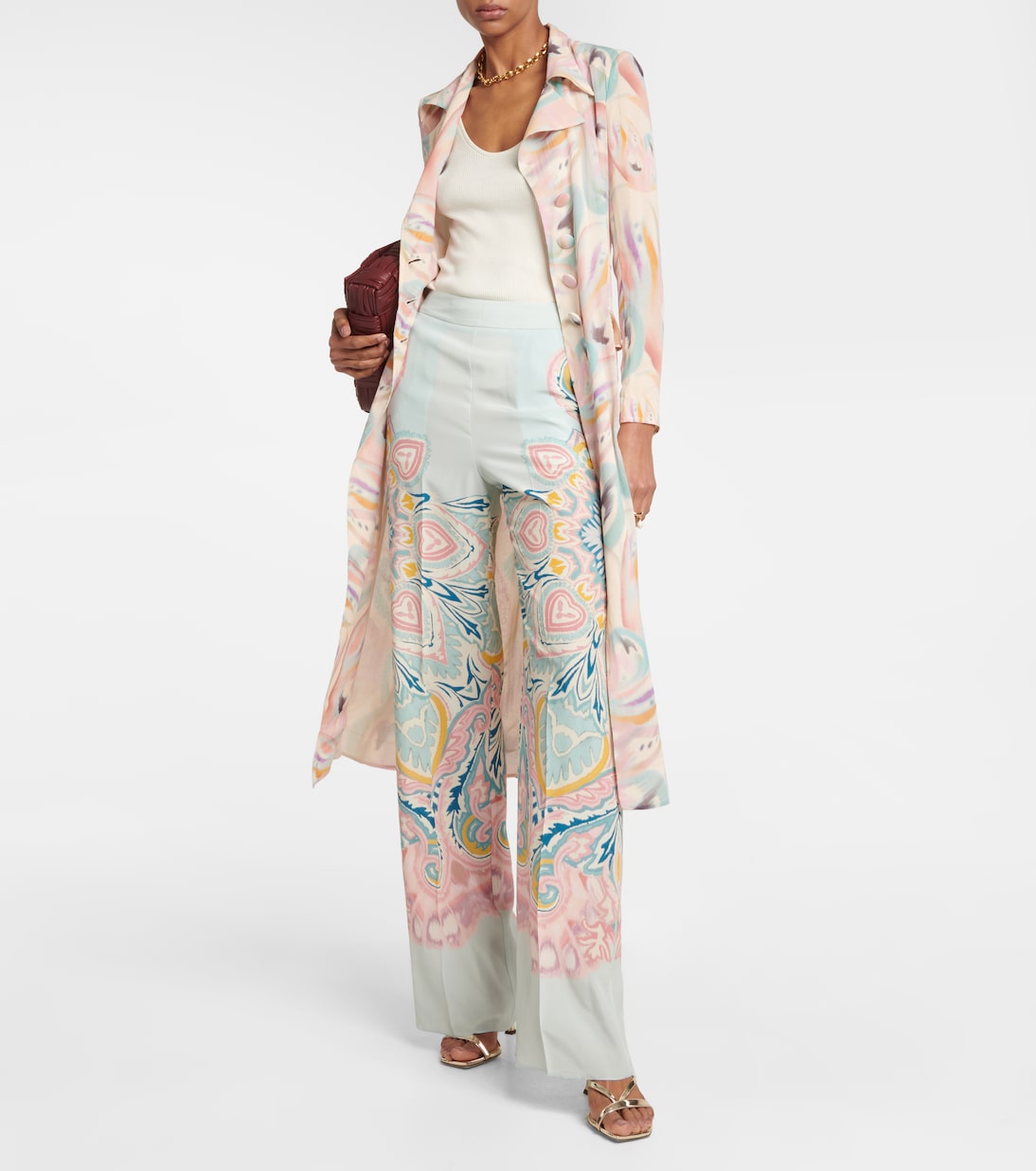 Abrigo de seda con estampado | Etro