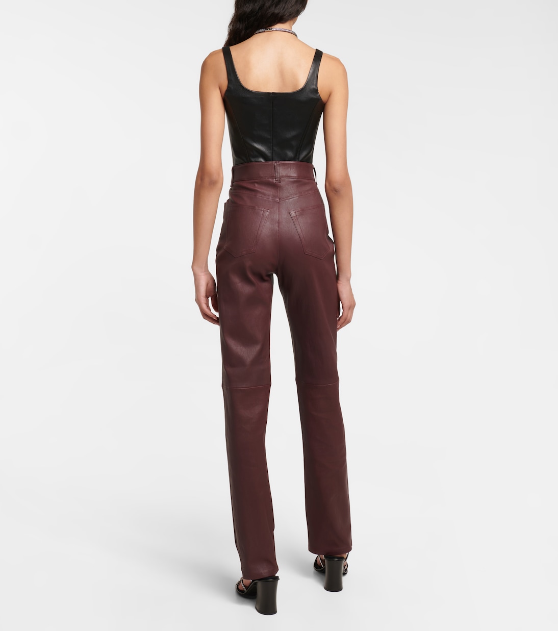 Pantaloni regular Terry in pelle | Stouls