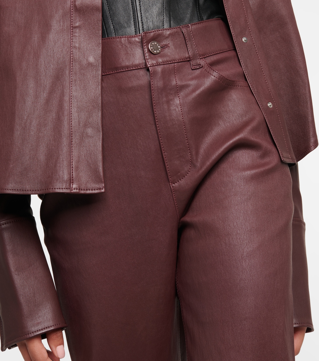 Pantaloni regular Terry in pelle | Stouls