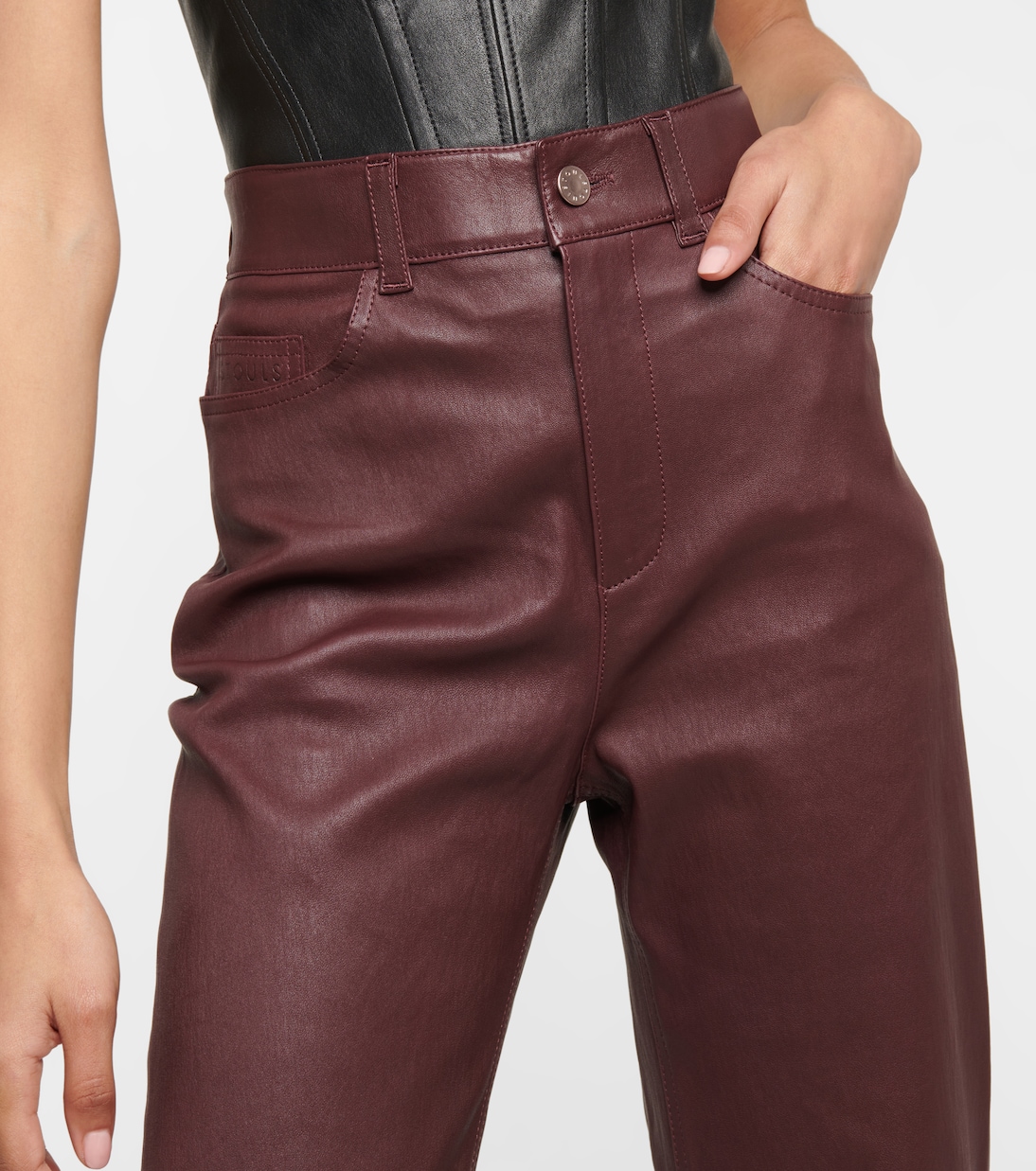 Pantaloni regular Terry in pelle | Stouls