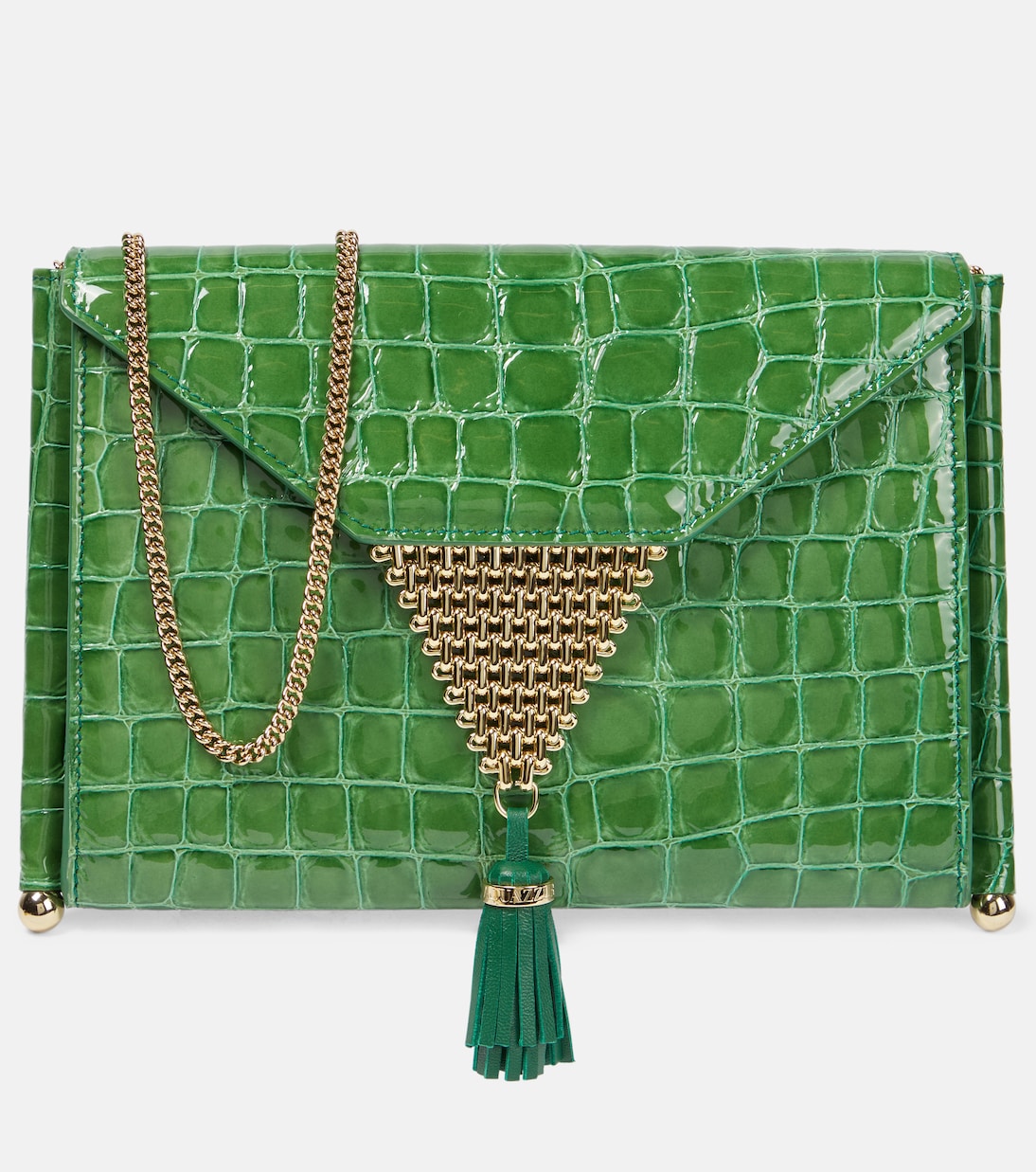 Sac Downtown Envelope en cuir embossé | Aquazzura
