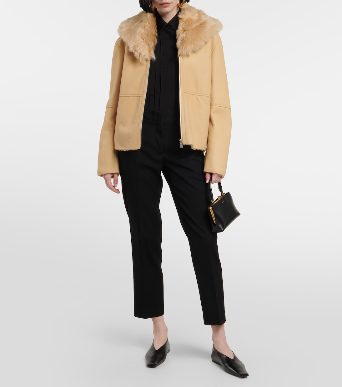 Ballerinas aus Leder | Jil Sander