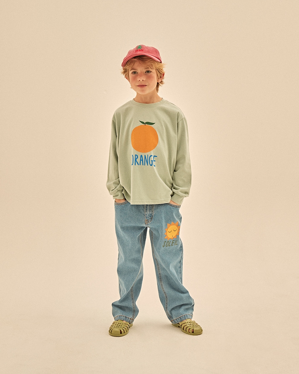 Printed long-sleeved cotton T-shirt | Jellymallow