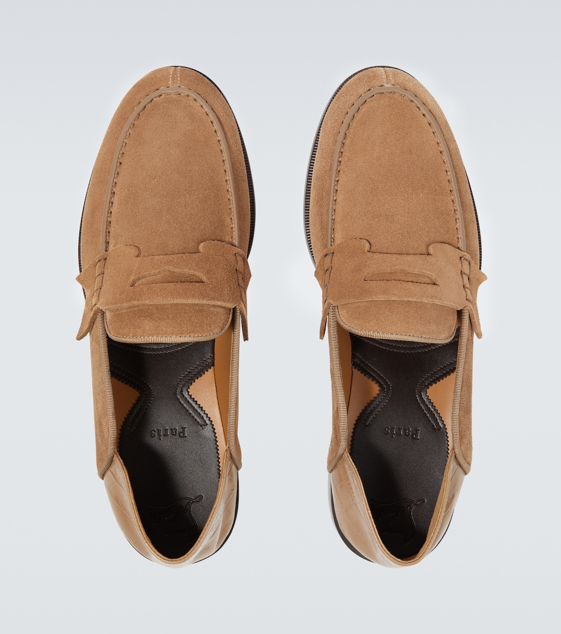 Loafers Penny No Back aus Veloursleder | Christian Louboutin