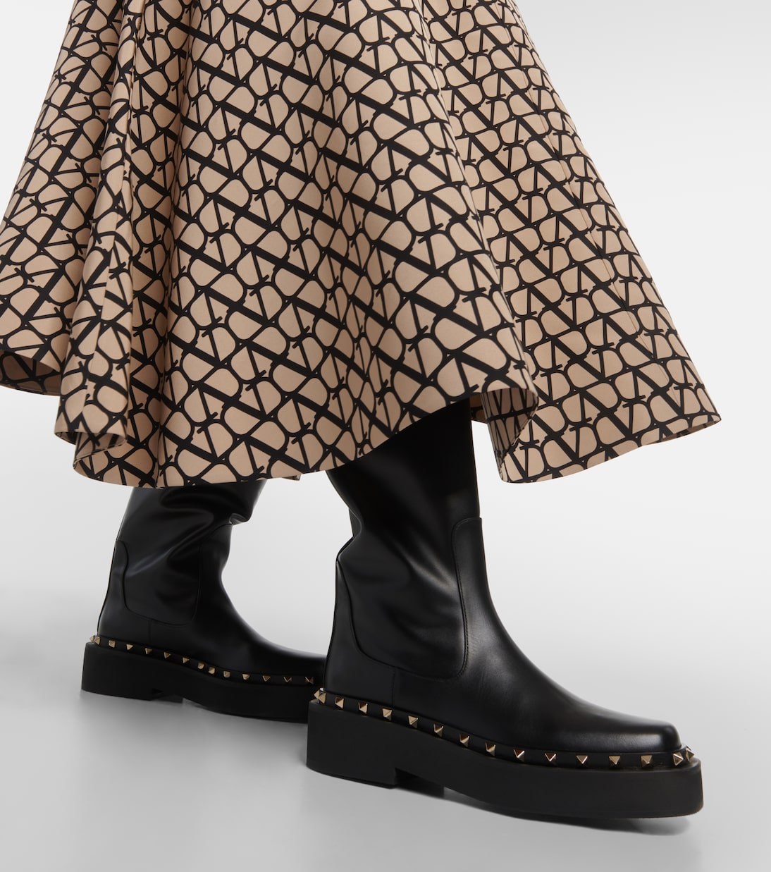 Stivali Rockstud in pelle | Valentino Garavani