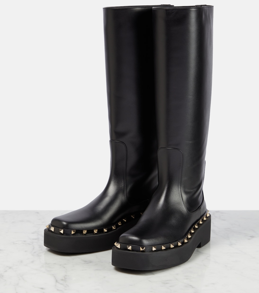 Stivali Rockstud in pelle | Valentino Garavani