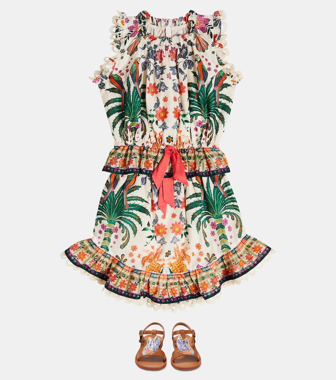 Jupe Ginger Flip à fleurs | Zimmermann Kids
