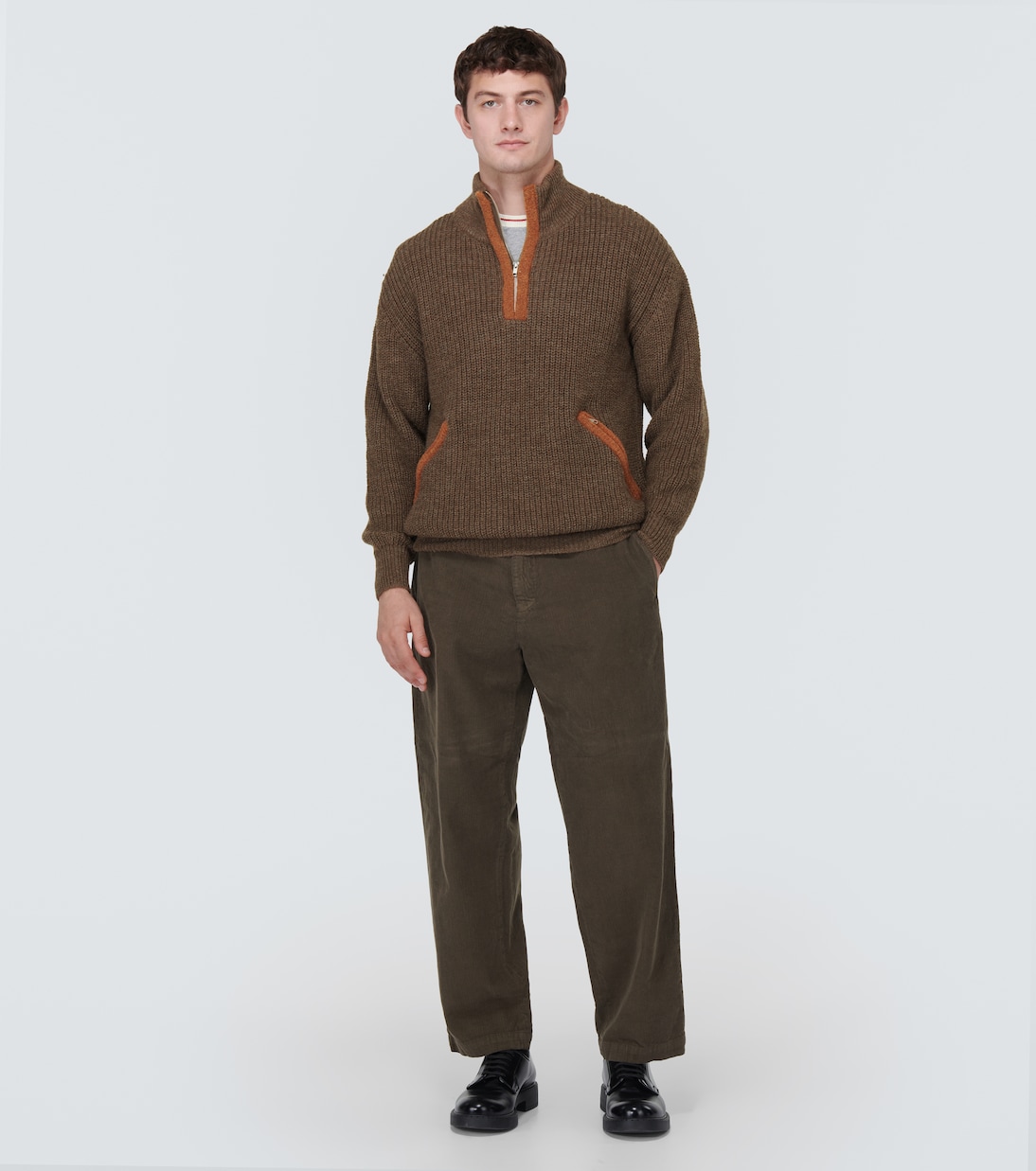 Pullover Bokasafn in misto lana con zip | Ranra