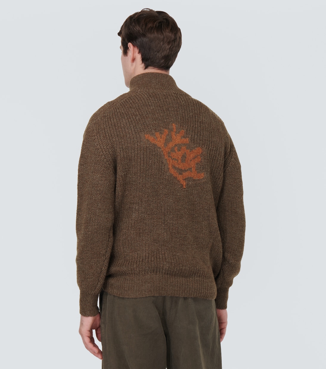 Pullover Bokasafn in misto lana con zip | Ranra