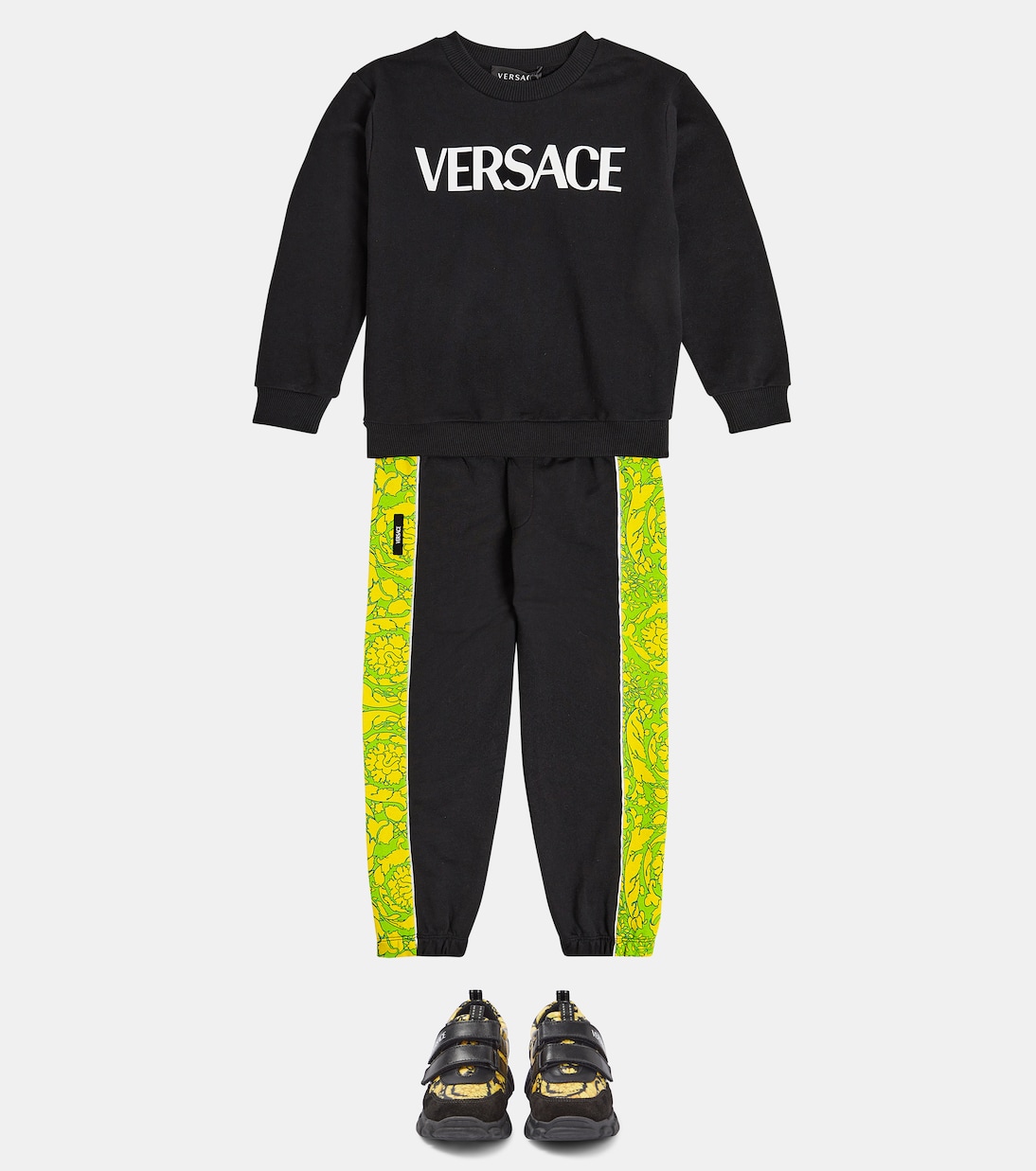 Sudadera con capucha de algodón con logo | Versace Kids