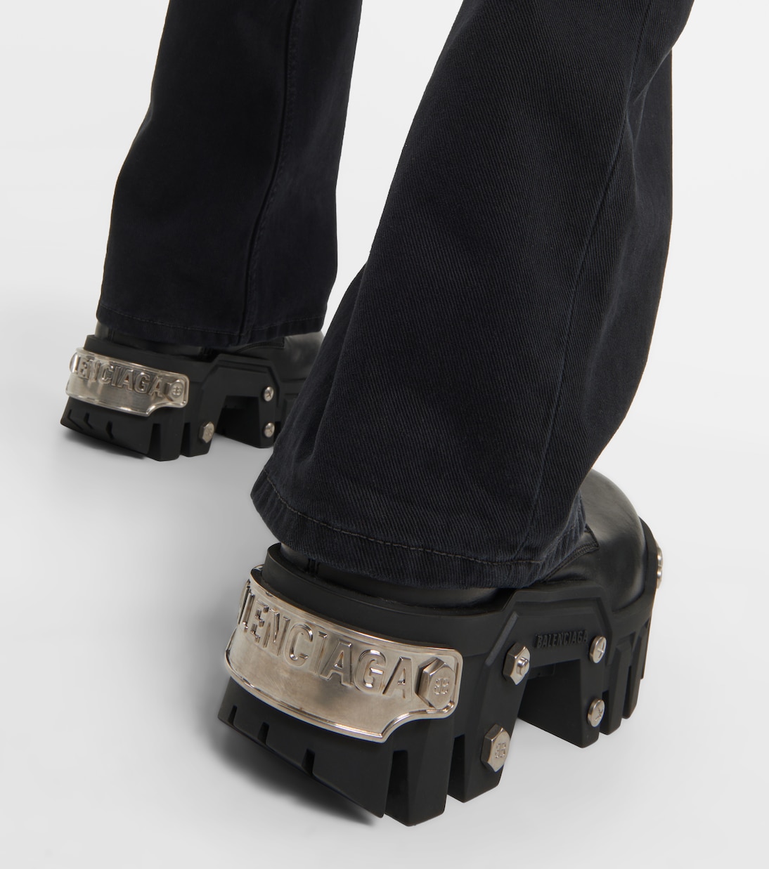 Ankle Boots Bulldozer aus Leder | Balenciaga