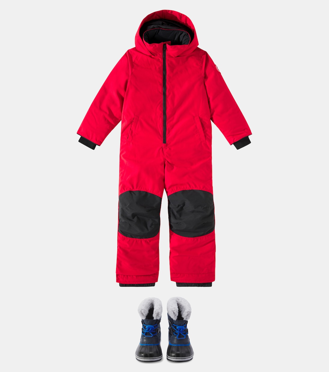Grizzly down snowsuit in red Canada Goose Kids Mytheresa