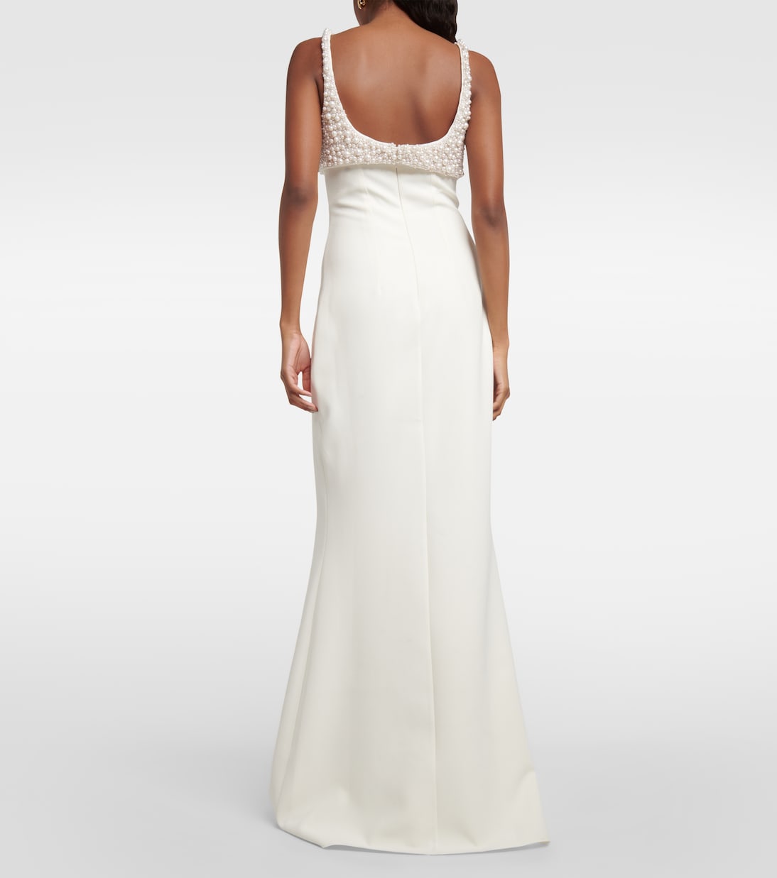 Bridal Beatriz embellished crepe gown | Safiyaa