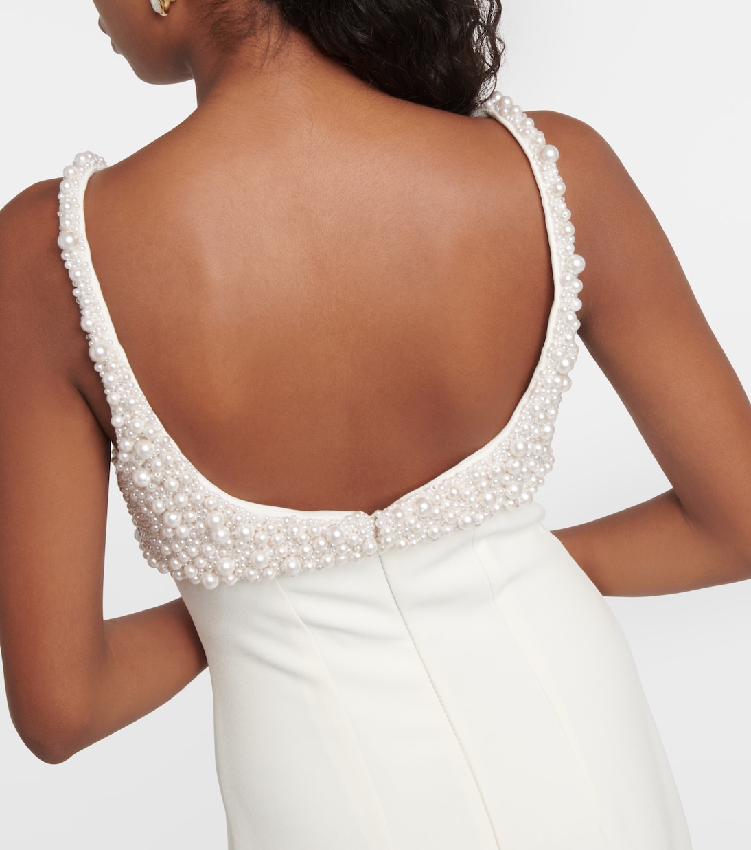 Bridal Beatriz embellished crepe gown | Safiyaa