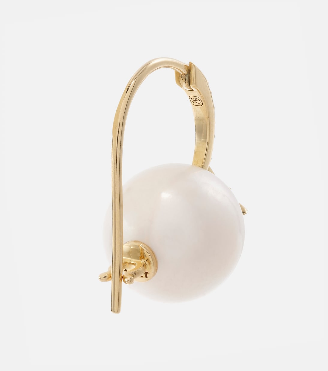 Pendientes Starburst de oro de 14 ct con diamantes y perlas | Sydney Evan