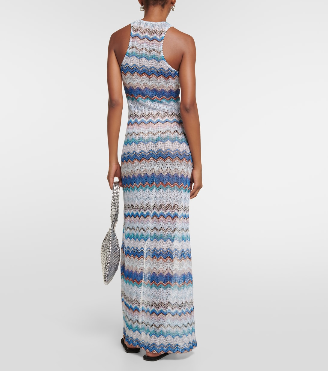 Zig Zag lamé maxi dress | Missoni Mare