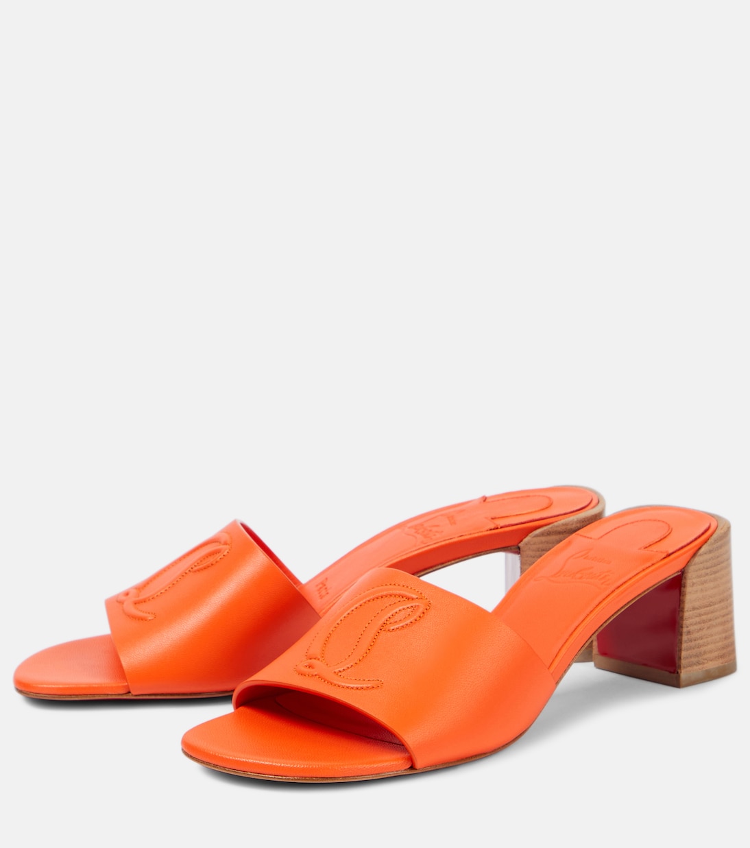 So CL 55 embossed leather mules | Christian Louboutin