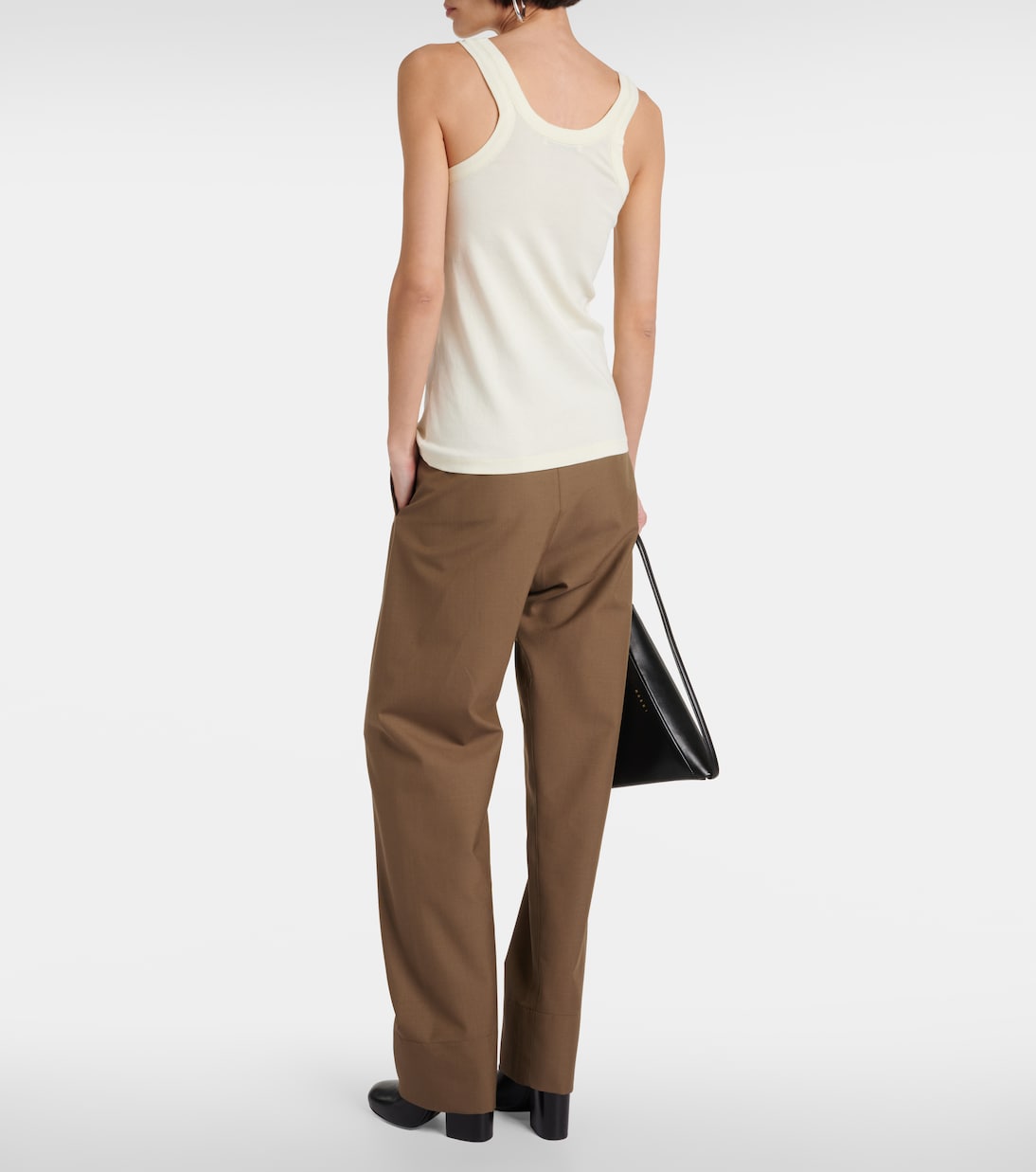 Ribbed-knit cotton tank top | Lemaire
