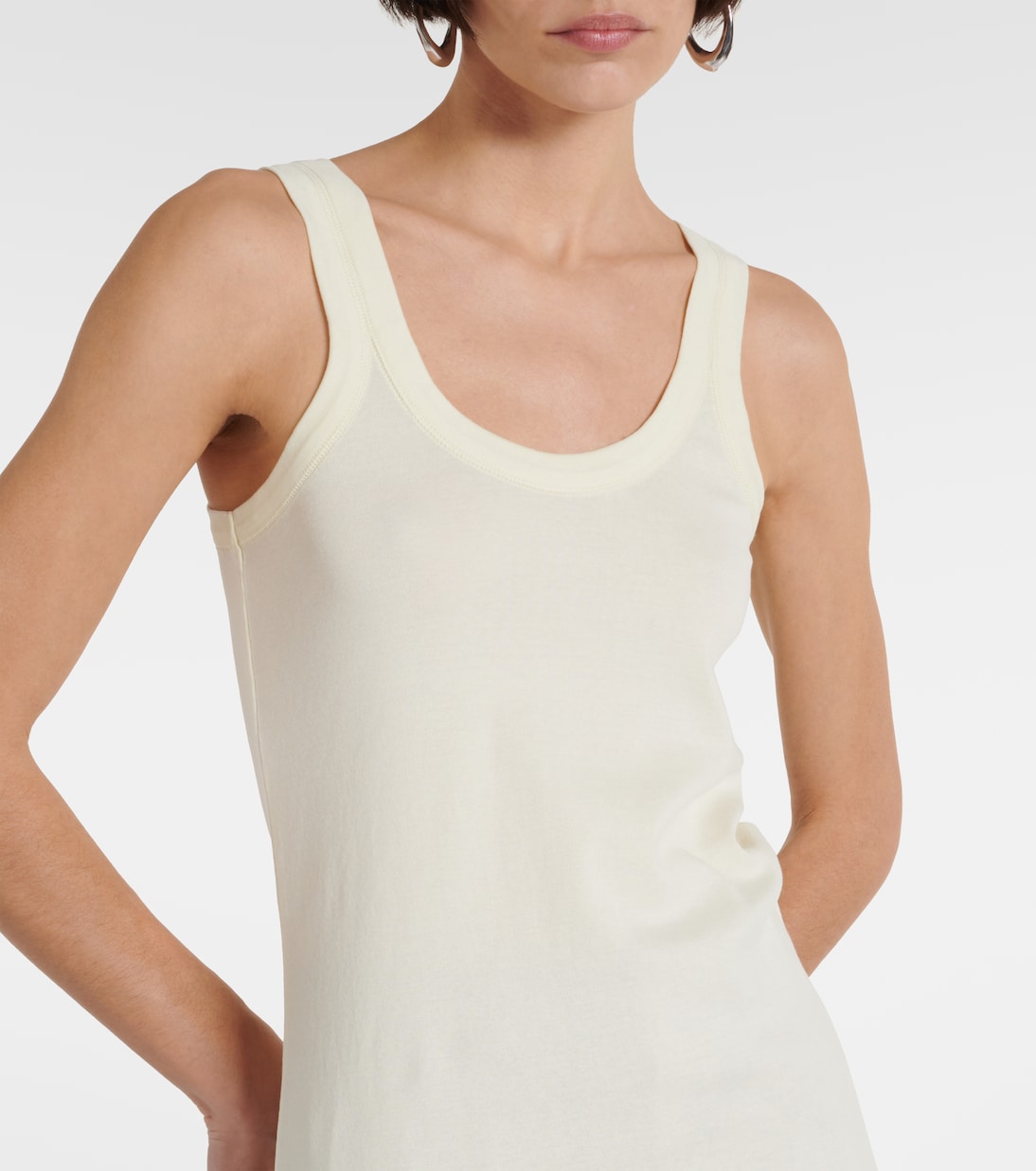 Ribbed-knit cotton tank top | Lemaire