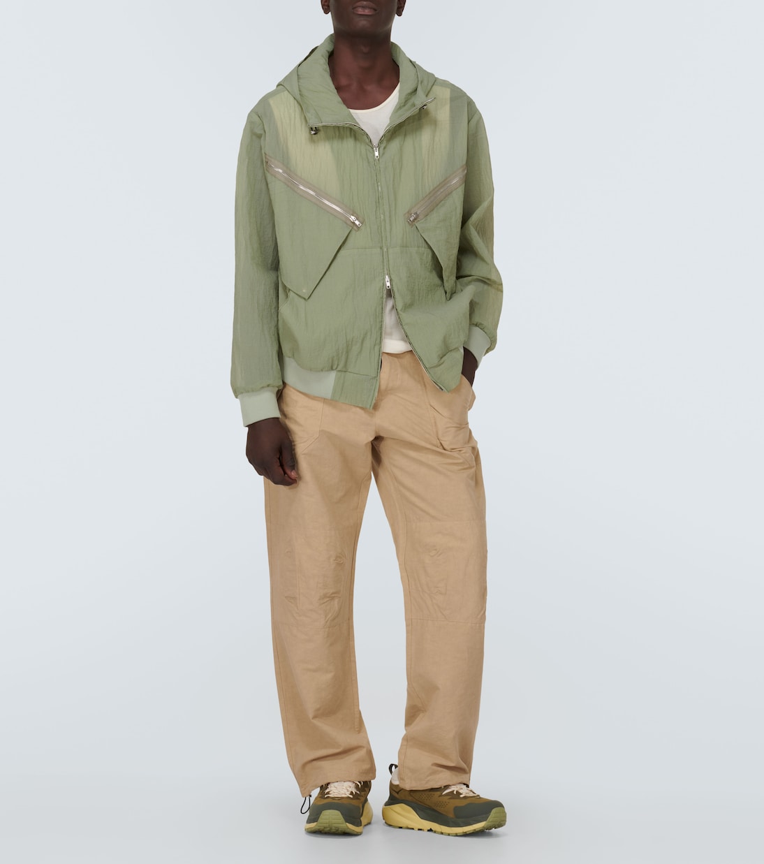 Pantalon droit Stymir en coton et lin | Ranra