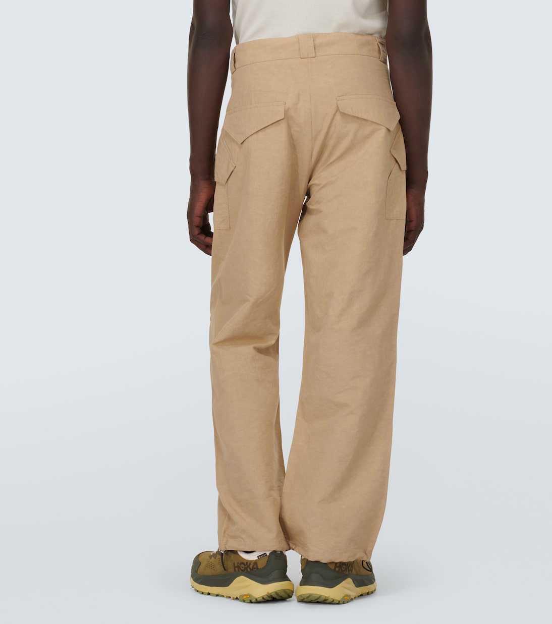 Pantalon droit Stymir en coton et lin | Ranra