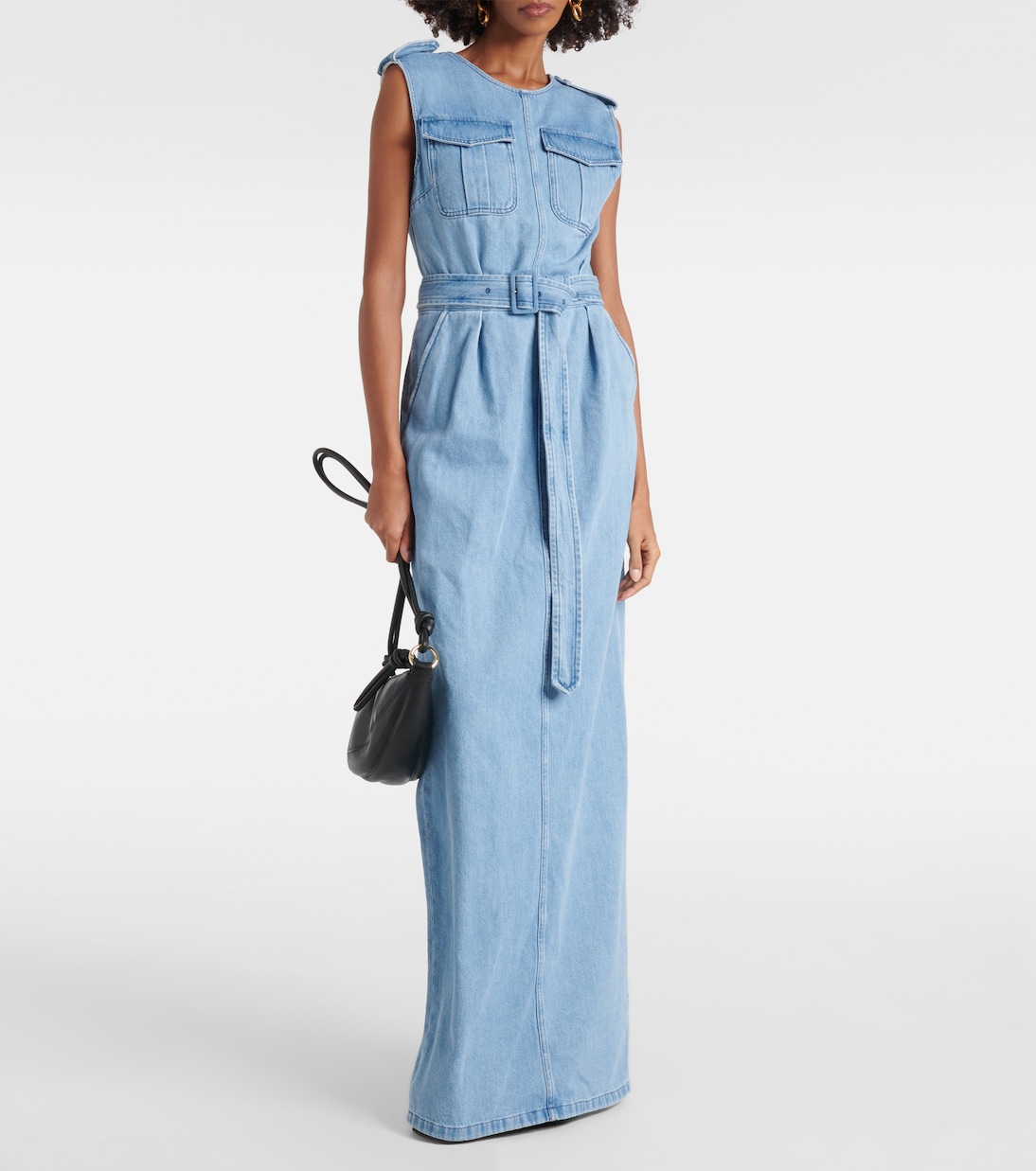 Robe longue en jean | Dries Van Noten