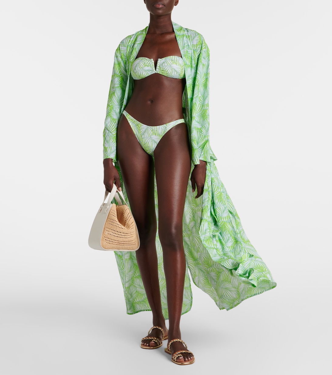 Alba printed bandeau bikini top | Melissa Odabash