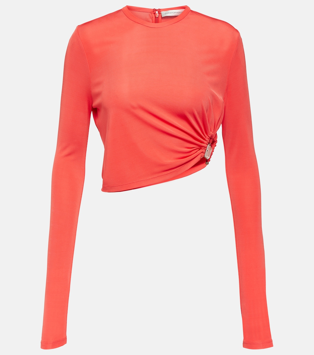 Crop top de jersey adornado | Christopher Esber