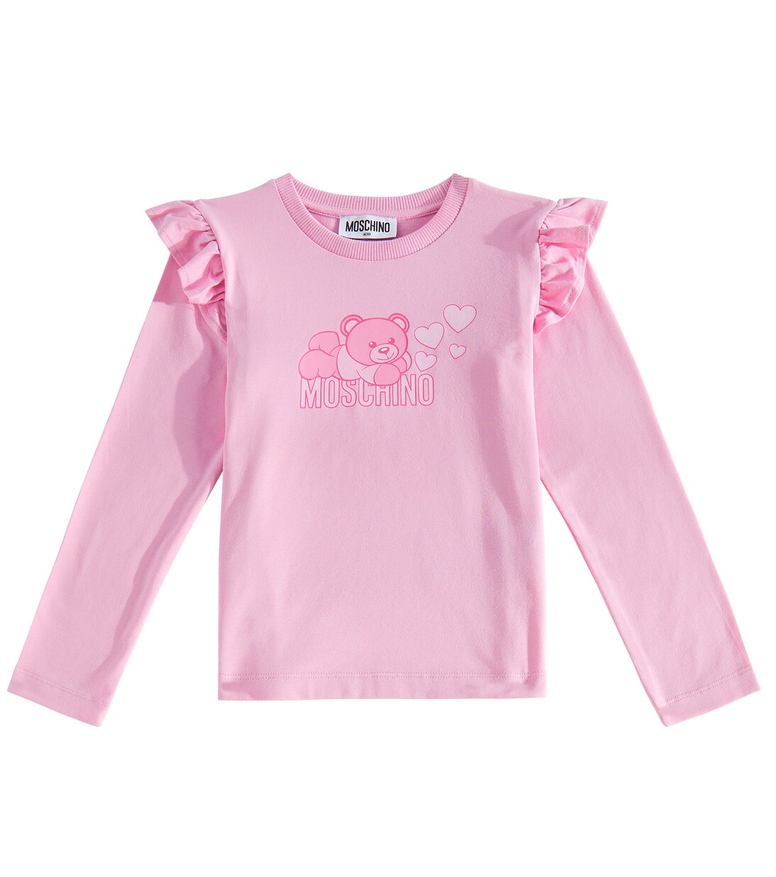 Top in misto cotone con stampa | Moschino Kids