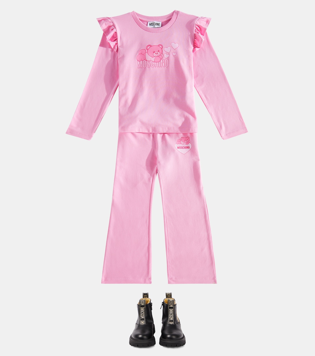Top in misto cotone con stampa | Moschino Kids