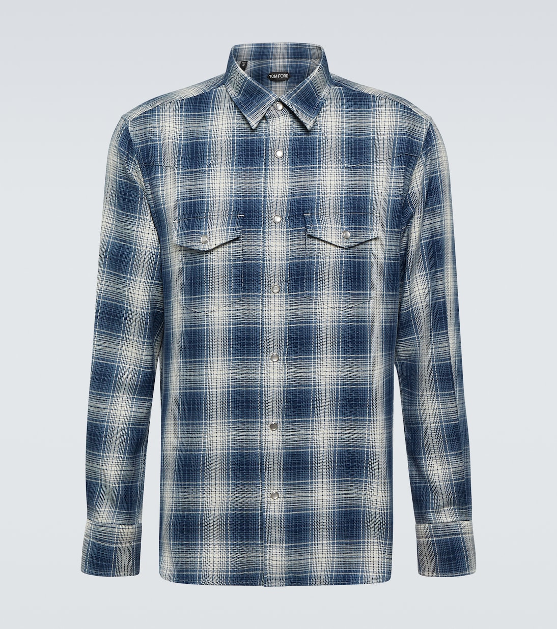 Camicia Western in cotone a quadri | Tom Ford