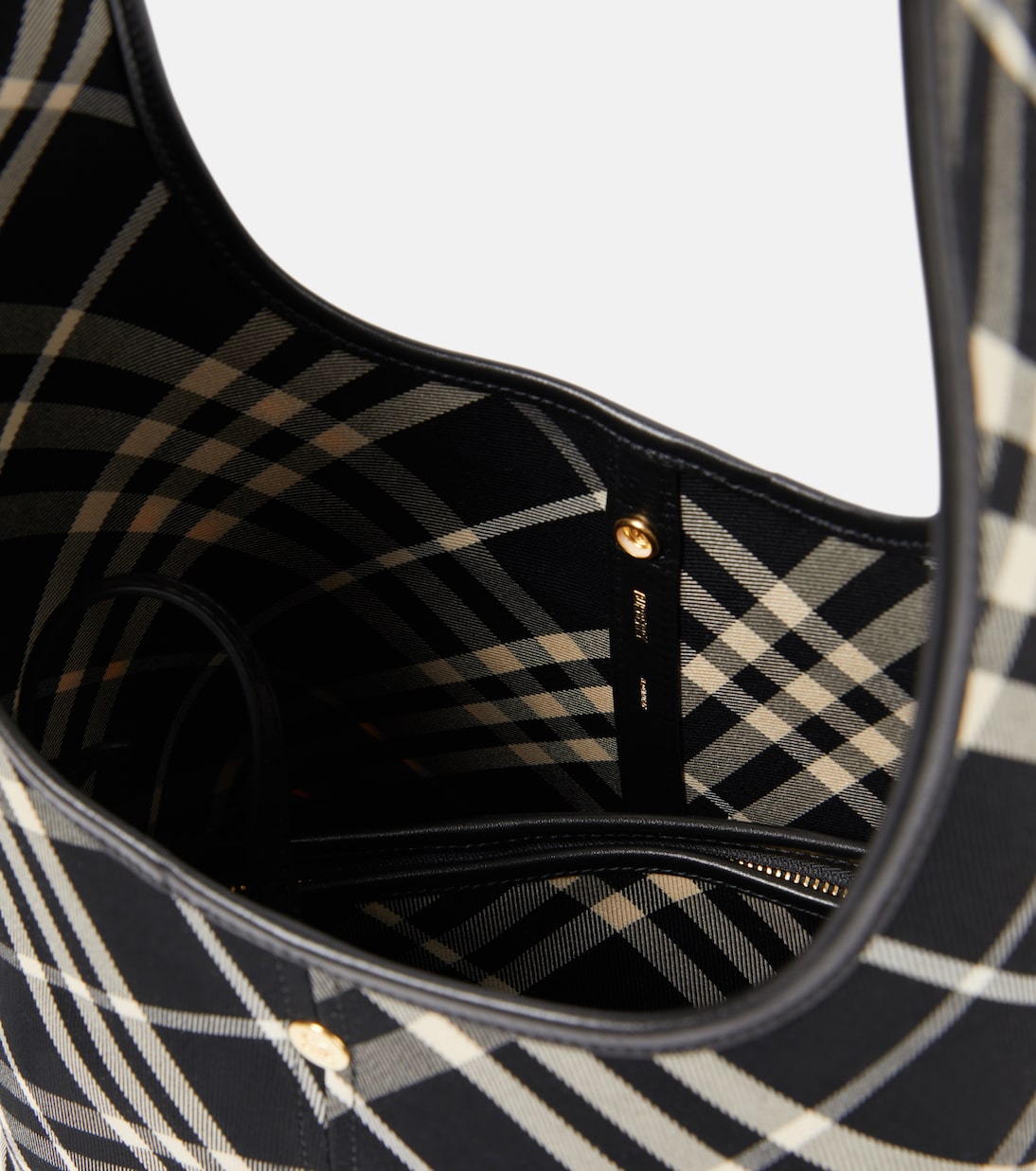 Tote Check Small aus Canvas | Burberry