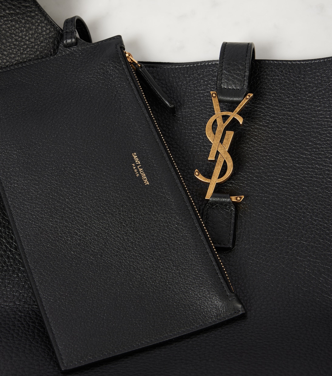 Sac seau Le 5 à 7 en cuir  | Saint Laurent