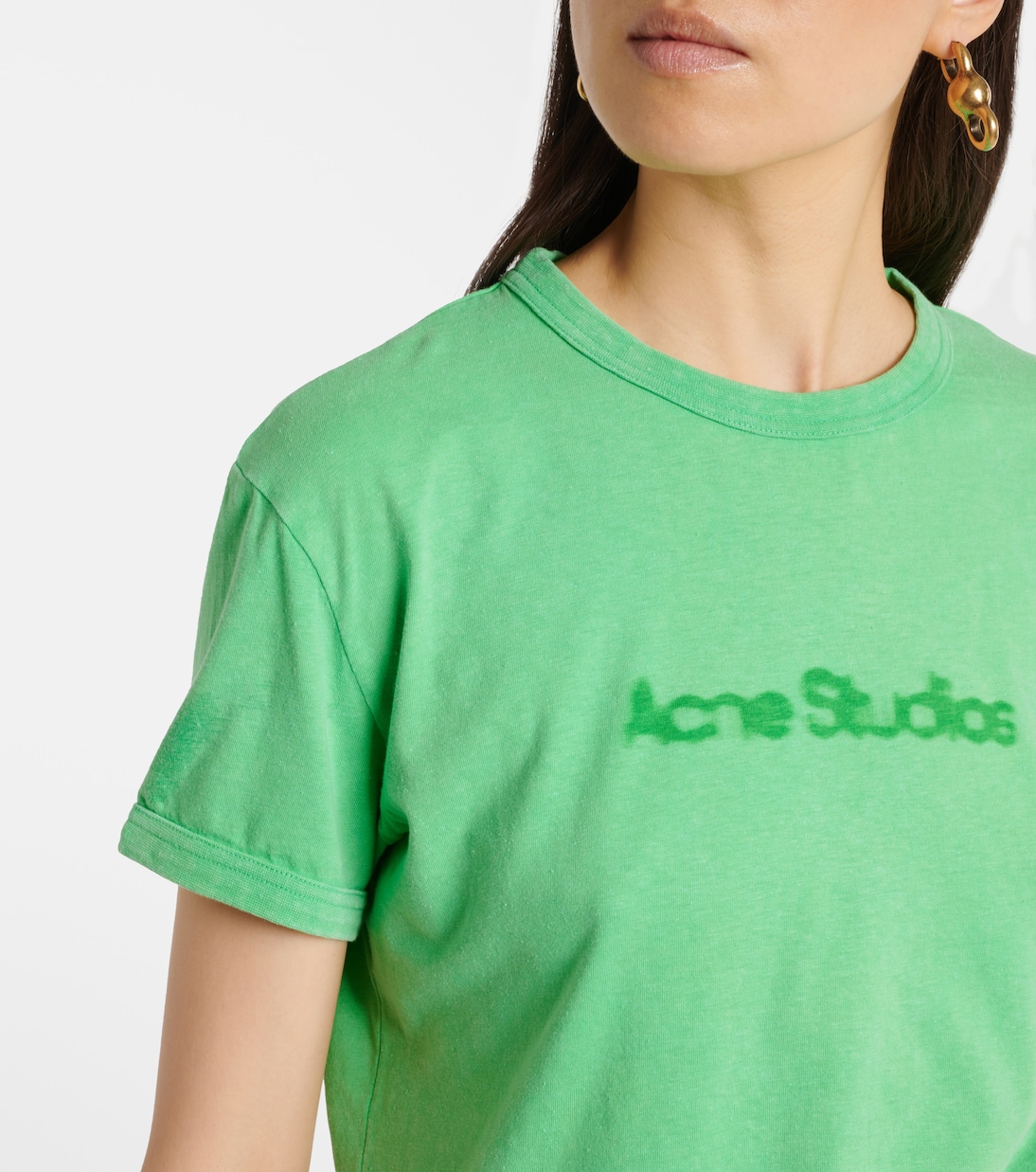 로고 코튼 티셔츠 | Acne Studios