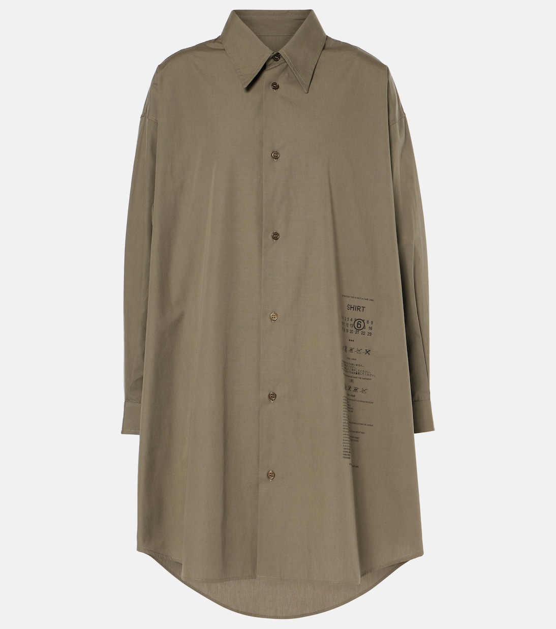 Robe chemise en coton | MM6 Maison Margiela