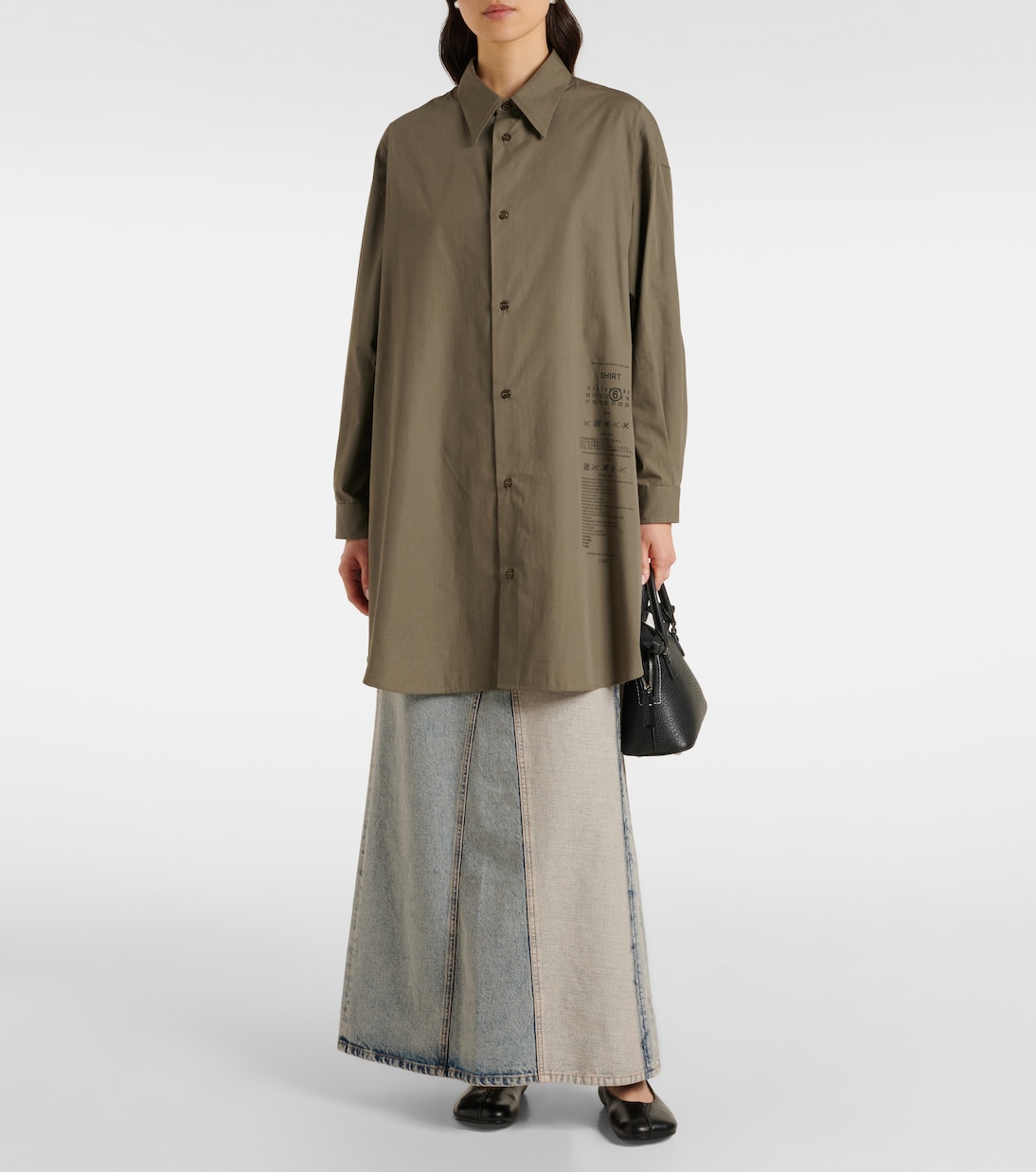 Robe chemise en coton | MM6 Maison Margiela