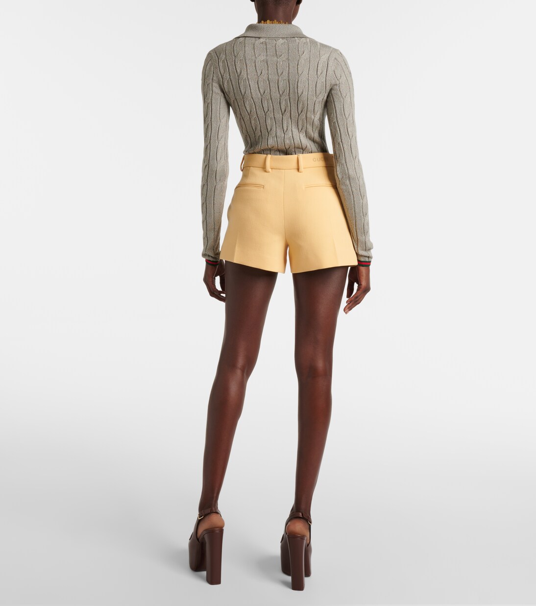 Shorts aus Woll-Crêpe | Gucci