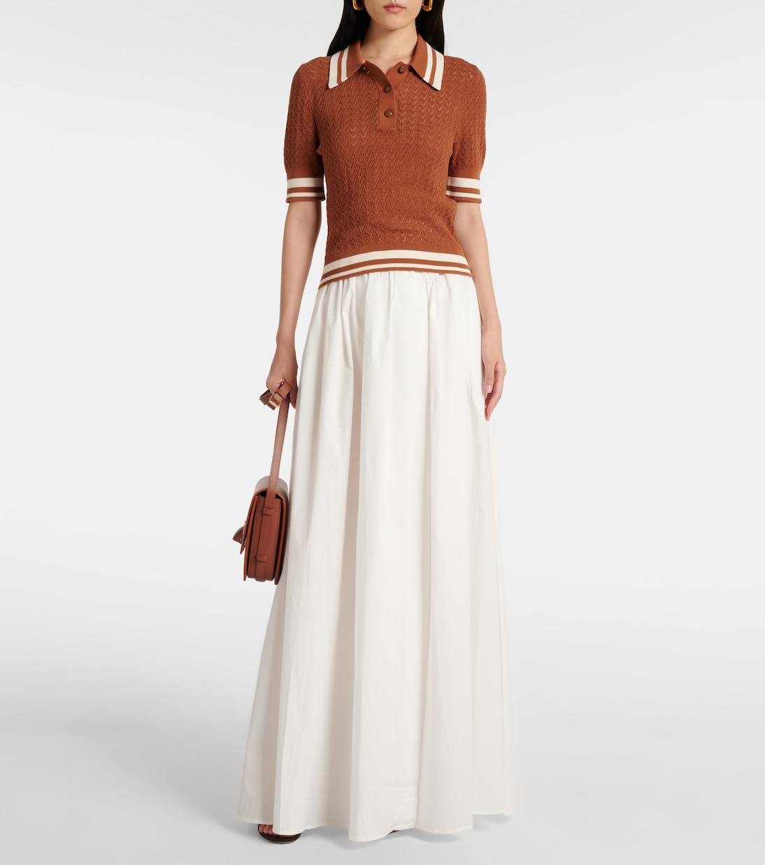 Polohemd aus Pointelle-Strick | Tory Burch