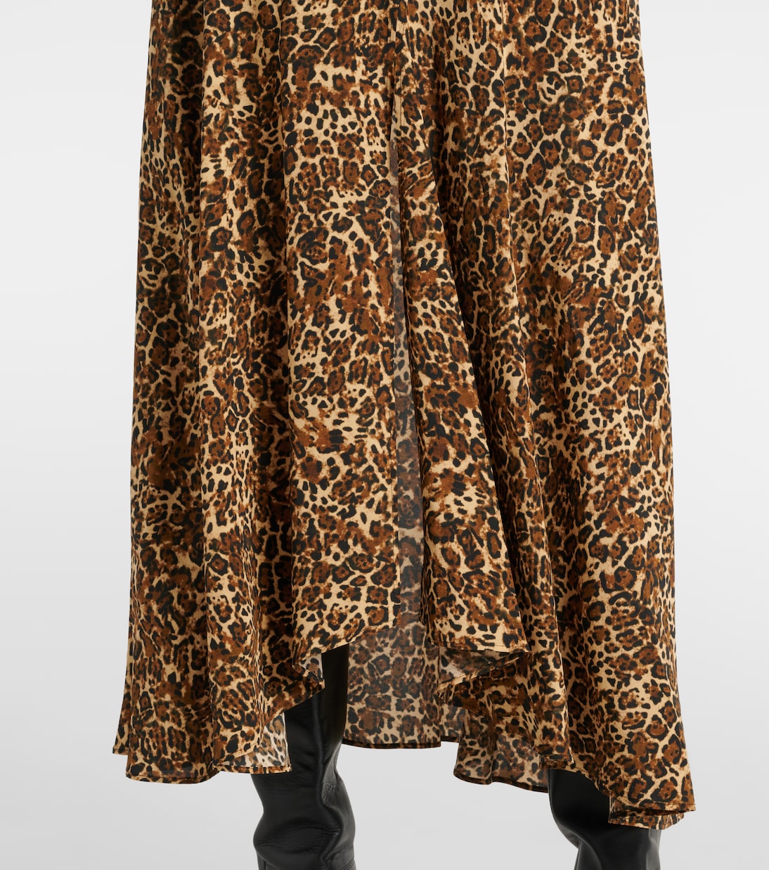 Sakura leopard-print silk-blend midi skirt | Isabel Marant