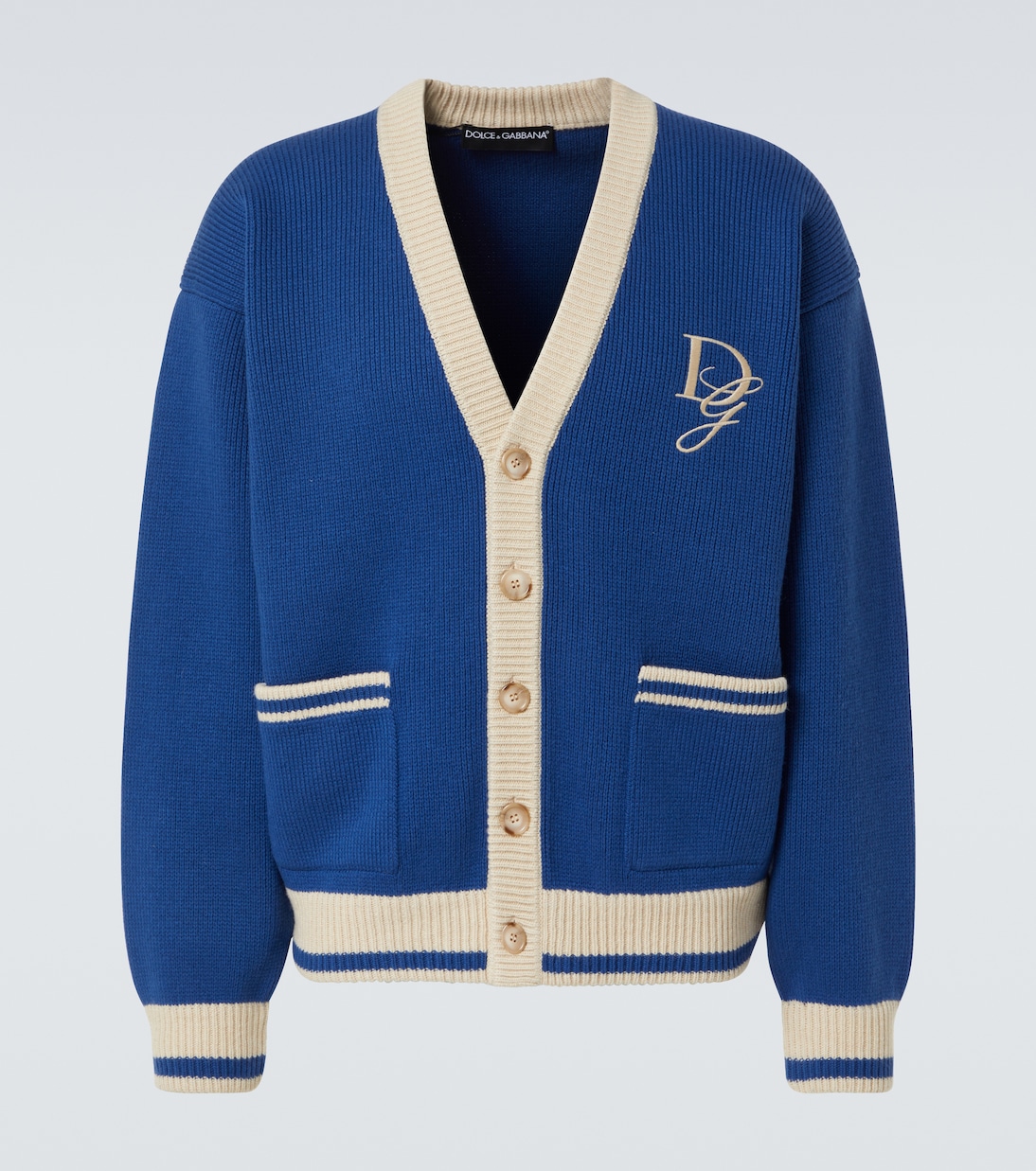 Embroidered virgin wool cardigan | Dolce&Gabbana