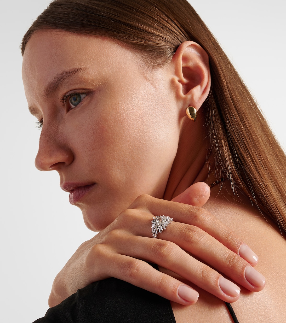 Bague Ooak en or blanc 18 ct et diamants | Suzanne Kalan