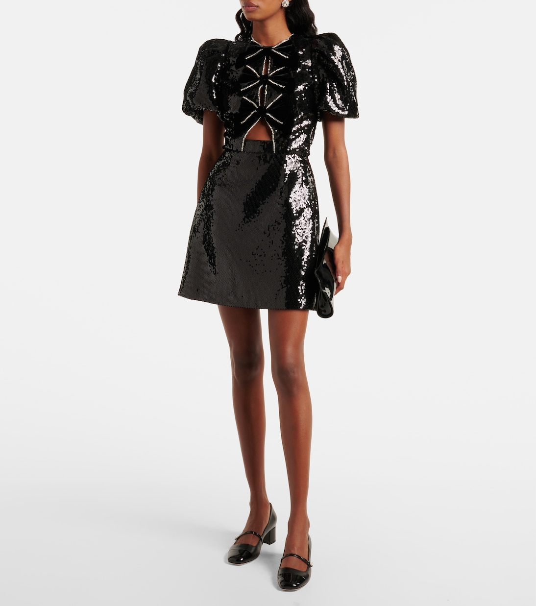 Verziertes Minikleid Lena mit Pailletten | Rebecca Vallance