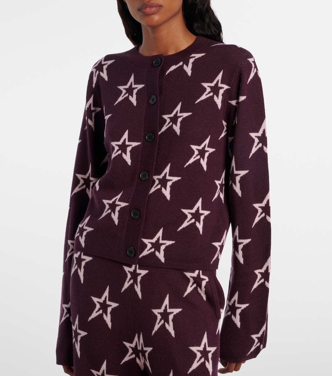 Cardigan Chalet imprimé en laine | Perfect Moment