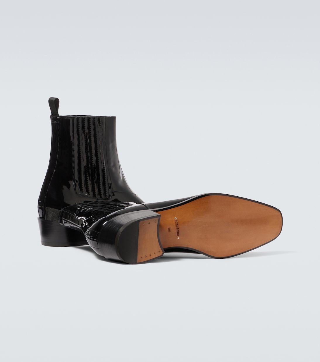 Bottines Chelsea en cuir verni | Tom Ford