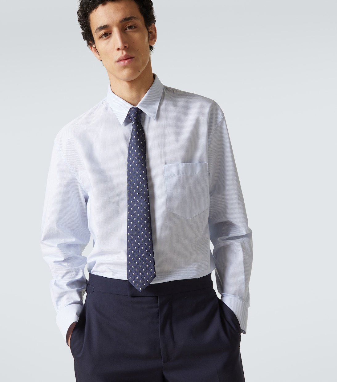Cravatta in jacquard di seta GG  | Gucci