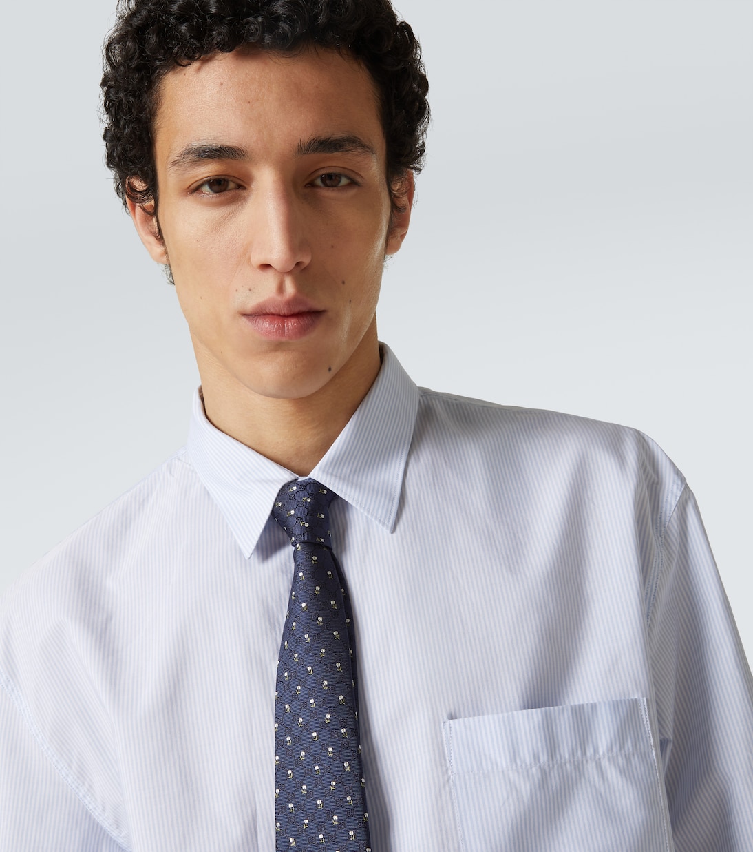 Cravatta in jacquard di seta GG  | Gucci