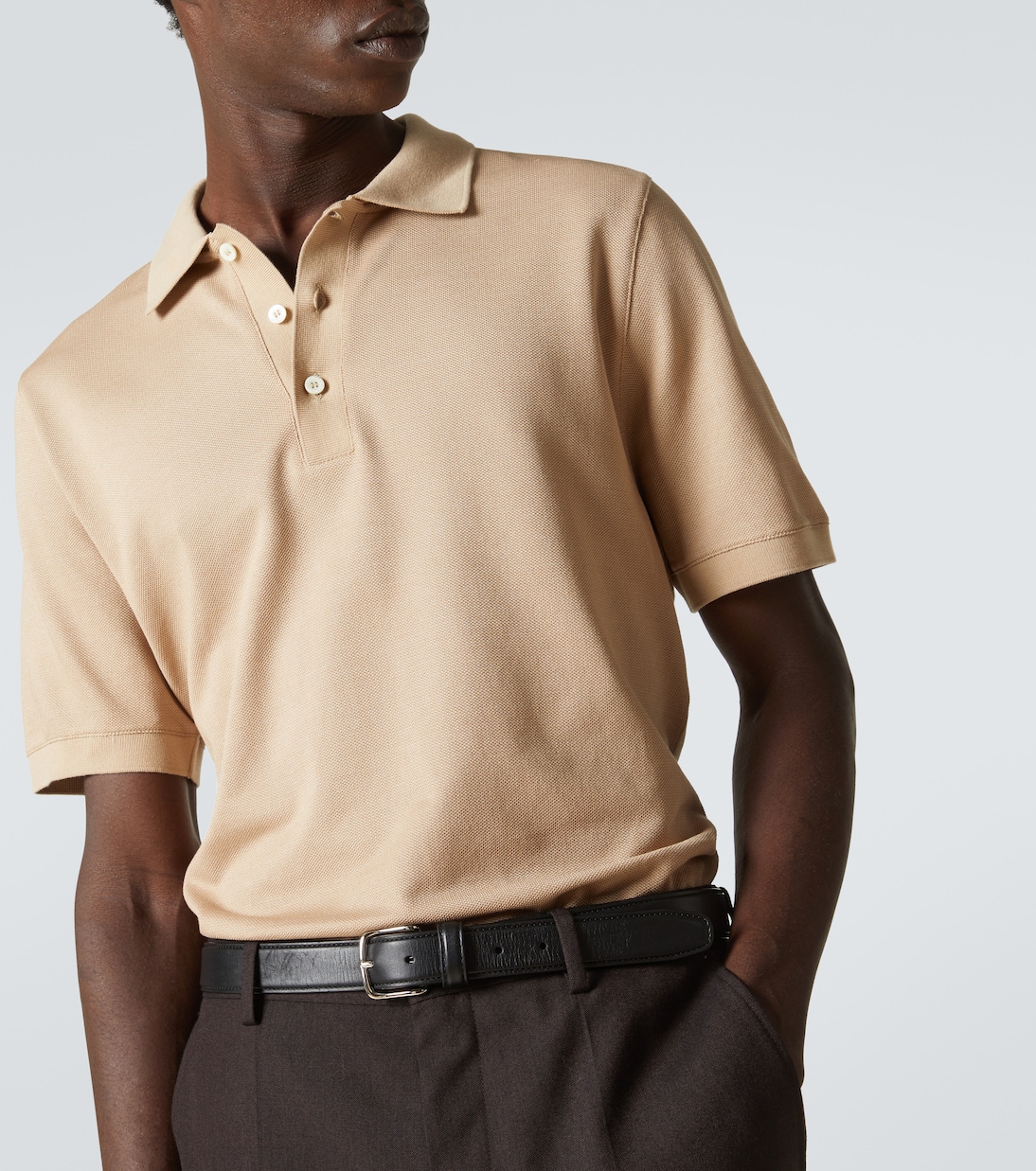 Polo in cotone e seta | Canali