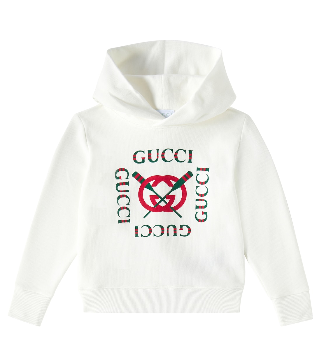 Felpa in cotone con logo e cappuccio | Gucci Kids