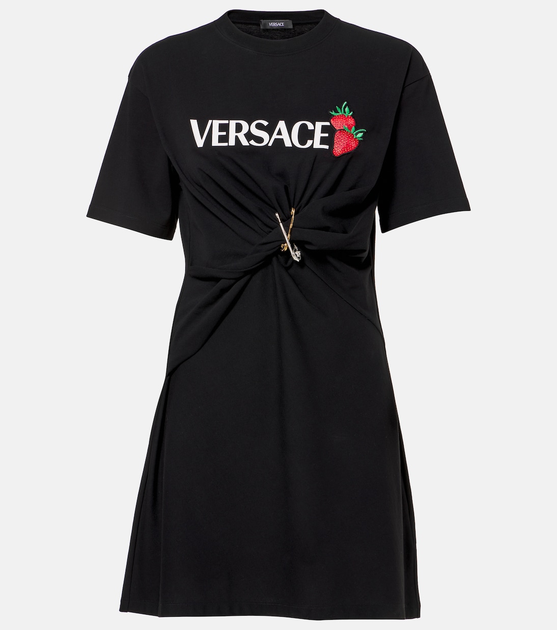 Robe en coton à logo | Versace