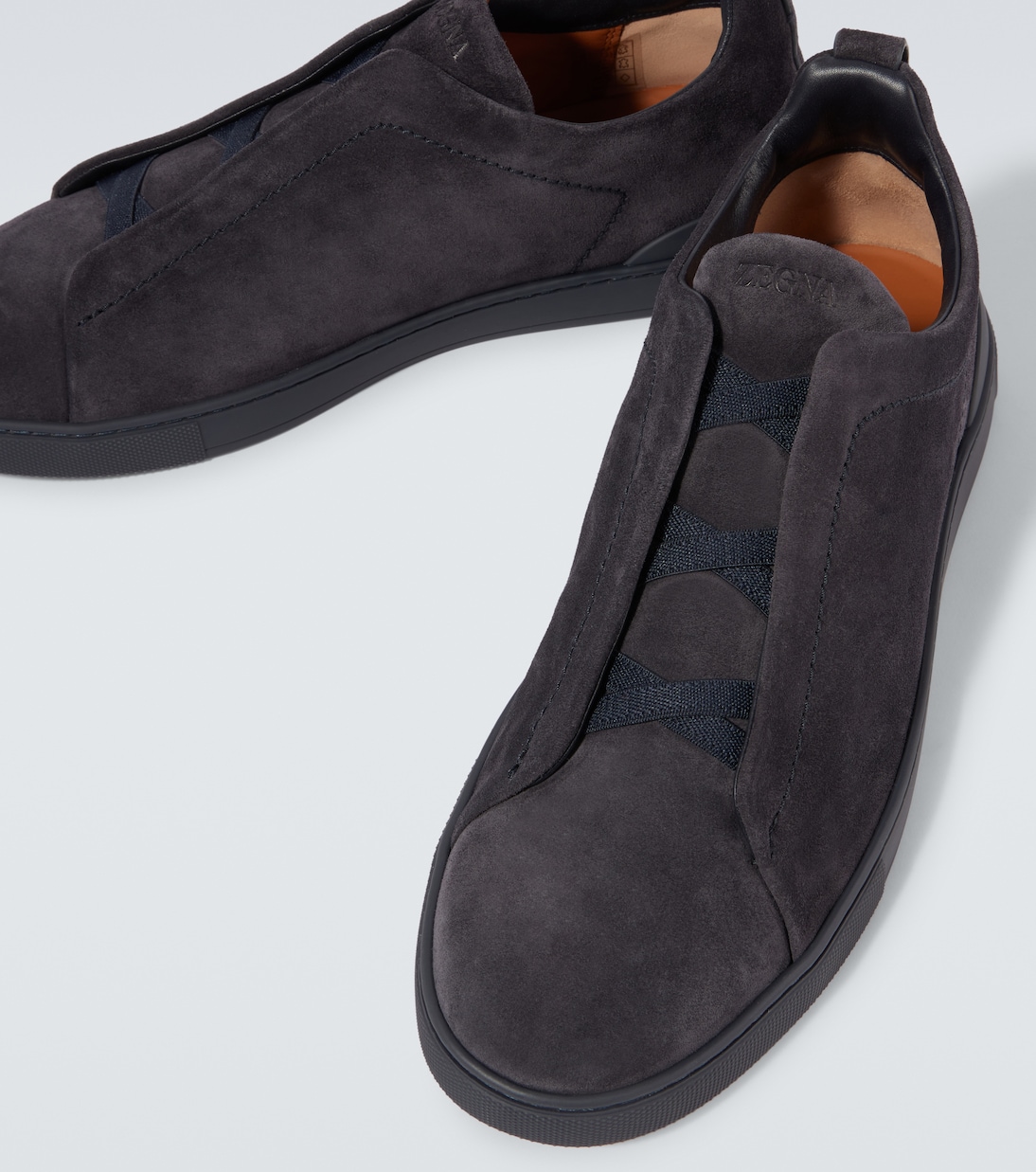 Baskets Triple Stitch en daim | Zegna